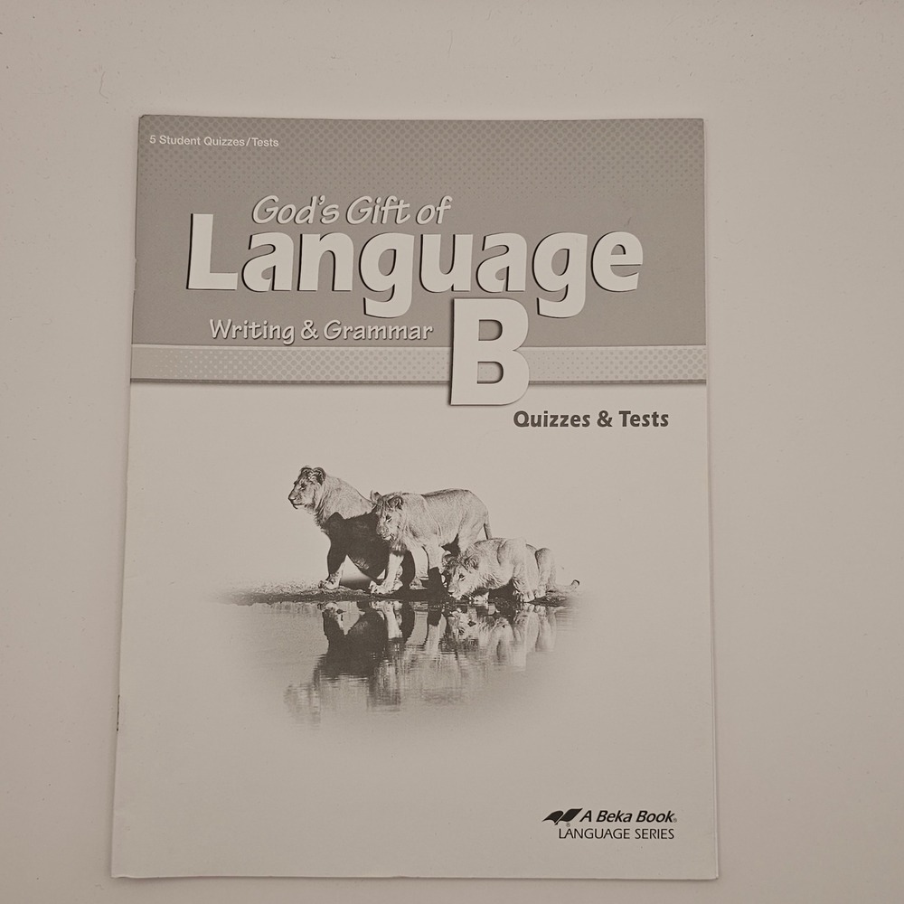 Abeka Homeschool Language B Quizzes & Tests 5th Grade Christian Education